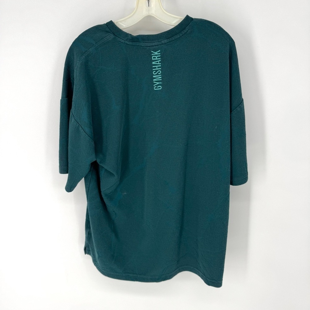 Gymshark Teal textured, activewear, active leisure Short Sleeve Tee - Picture 2 of 6